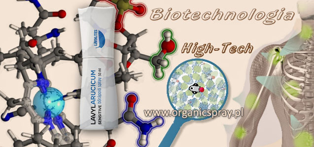 Stosowanie High-Technológii w biotechnologii Lavylites produkty Lavyl Auricum skin conditioner spray